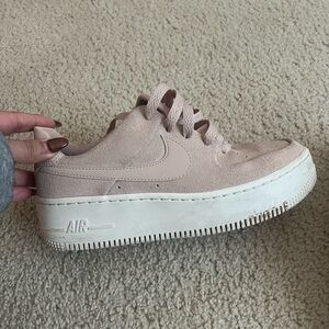 (1) Pair of Pink Suede Nike Air Force 1s